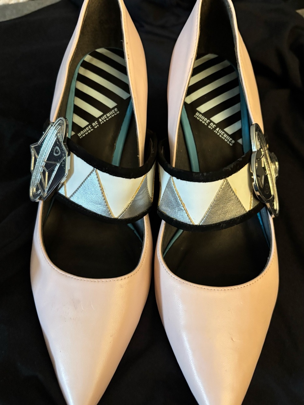 House of Avenues - modern Pink Pointed Mary Jane Heels - Picture 2 of 6